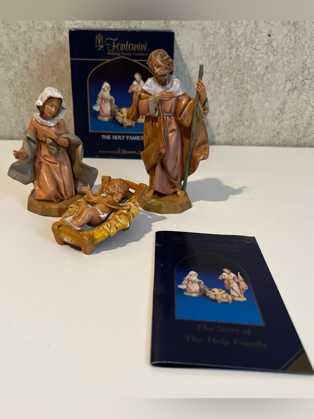 Fontanini Heirloom Nativity 1991 Holy Family Mary Joseph Jesus 5” Italy #71503